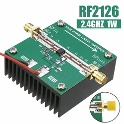 RF2126 amplificatore di potenza RF a banda larga 400MHZ-2700MHZ 2.4GHZ 1W per amplificatore Radio Ham Bluetooth con dissipatore di calore