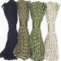 5 Meters 7 Stand Cores Parachute Cord Lanyard Outdoor Camping Rope Climbing Hiking Survival Equipment Tent Accessories Dia.4mm