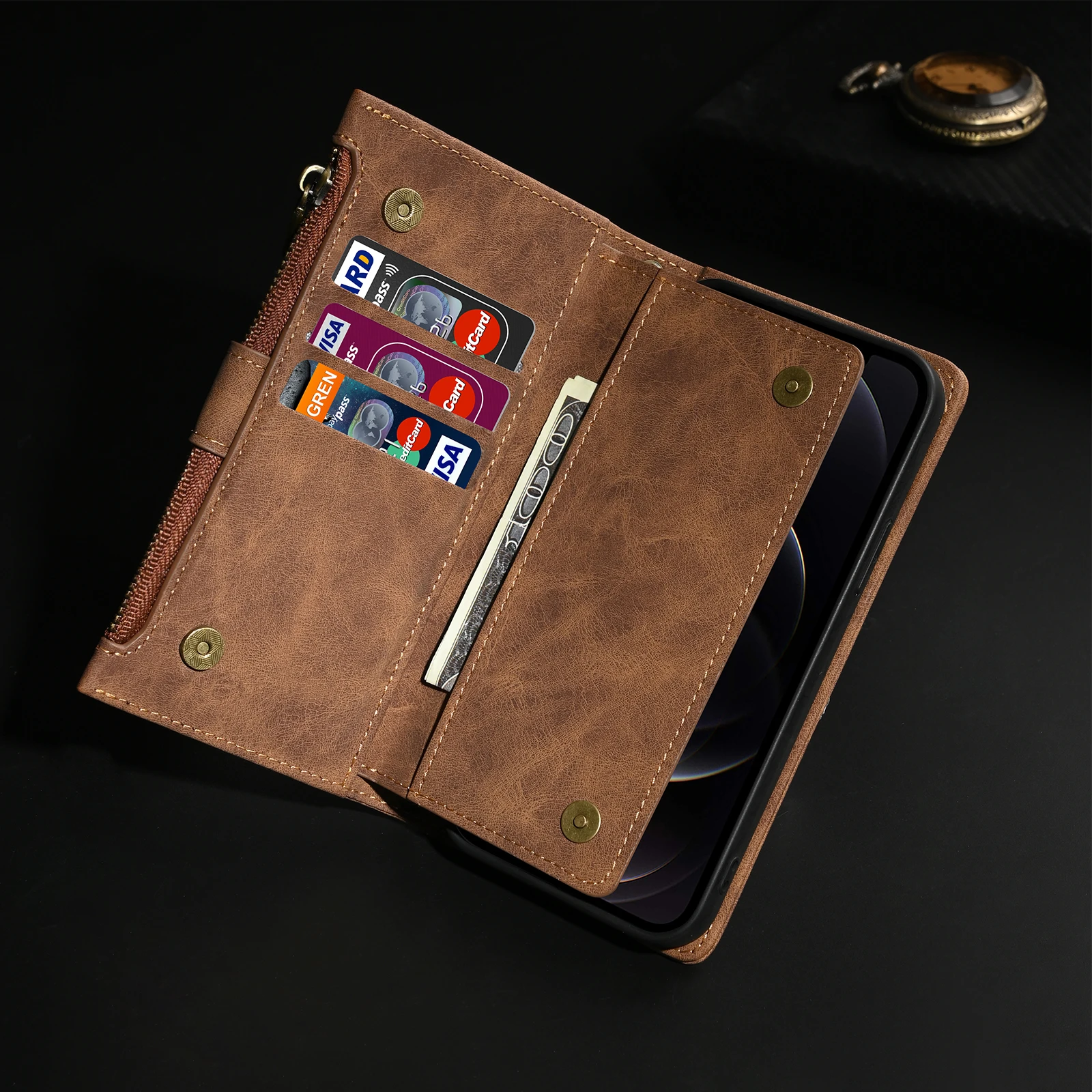 Leather Strap Crossbody Shoulder Wallet Case For Oppo Reno 12 11 F 10 Pro 5G 8T 8 7 A79 A16s A57 A76 A96 A38 A58 A78 A98 Cover