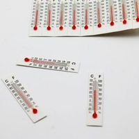 1/10/20pcs Indoor Micro Small Paper Thermometer Thermometer -20-50c Dollhouse Cardboard Paper Thermometer Home Baby Thermometer