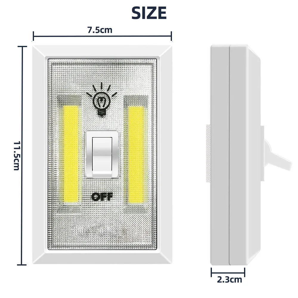 Manyetik COB led duvar Gece Işıkları Yenilik Gece Lambası Kablosuz Akülü Süper Parlak Işıklar Dolabı Garaj Yatak Odası