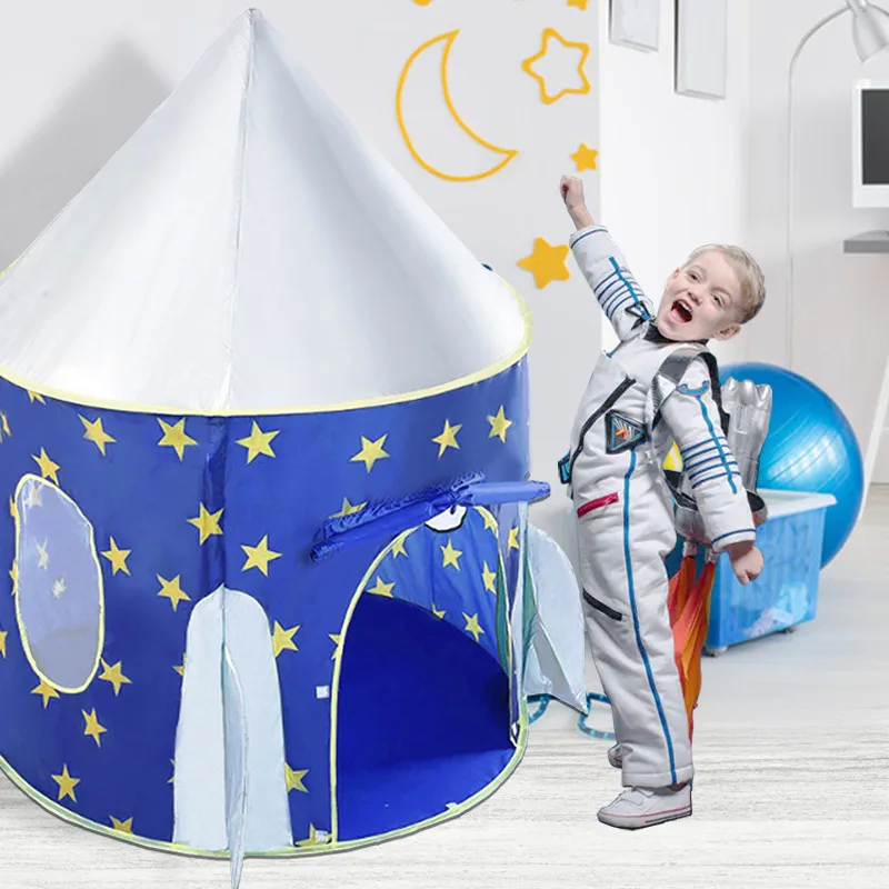 Play Tent Portable Foldable Tipi Prince Folding Tent Children Boy Cubby Play House Kids Gifts Outdoor Toy Tents Castle