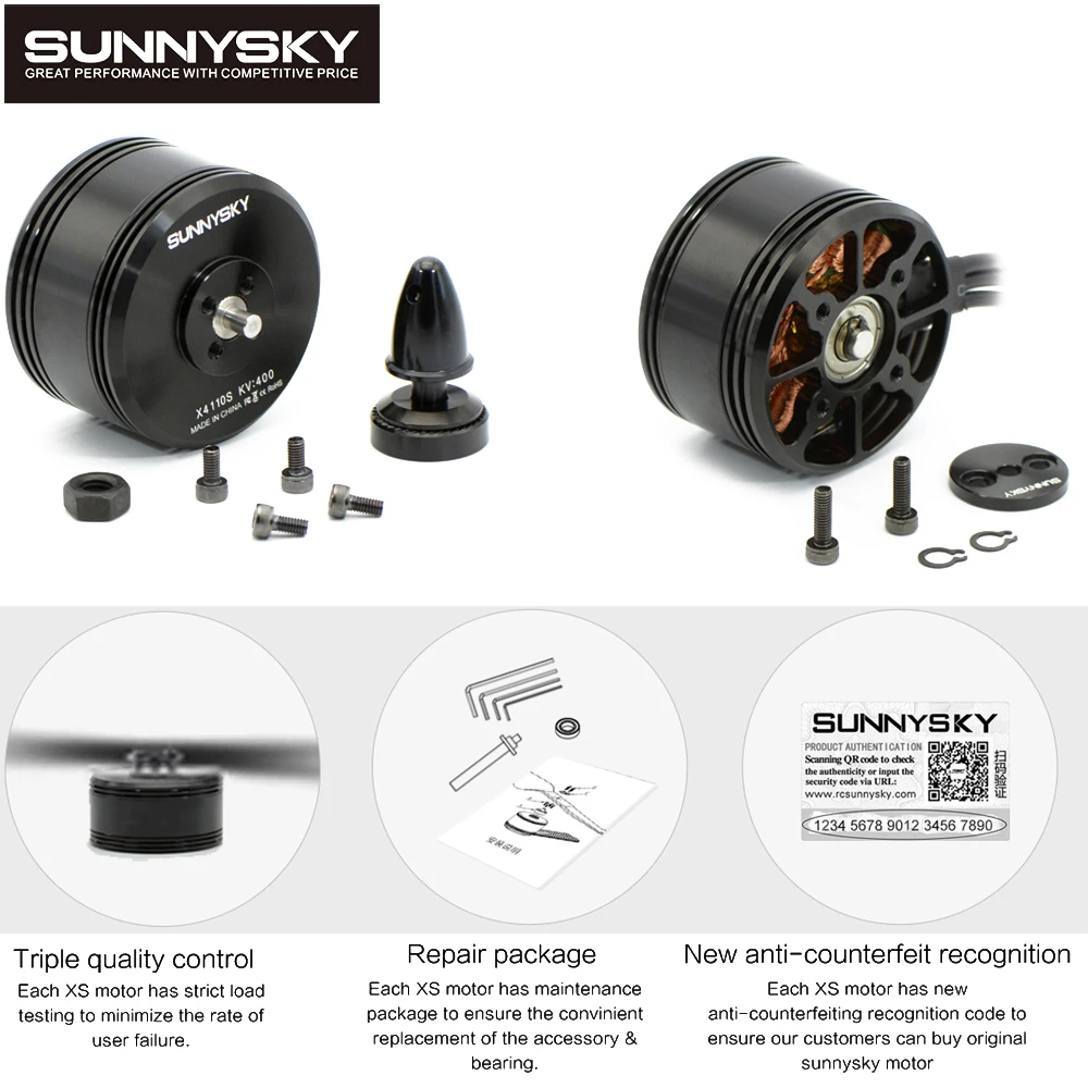 4 قطعة/الوحدة Sunnysky X4110S 340KV/400KV 6S يبو فرش السيارات ل RC مولتيكوبتر كوادكوبتر الهوائية ثلاثية الأبعاد طائرة بدون طيار لعبة