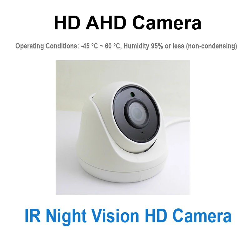 JIENUO AHD Camera 720P 1080P 5MP Surveillance High Definition Infrared Night Vision Support TV Connection CCTV Security Home Cam