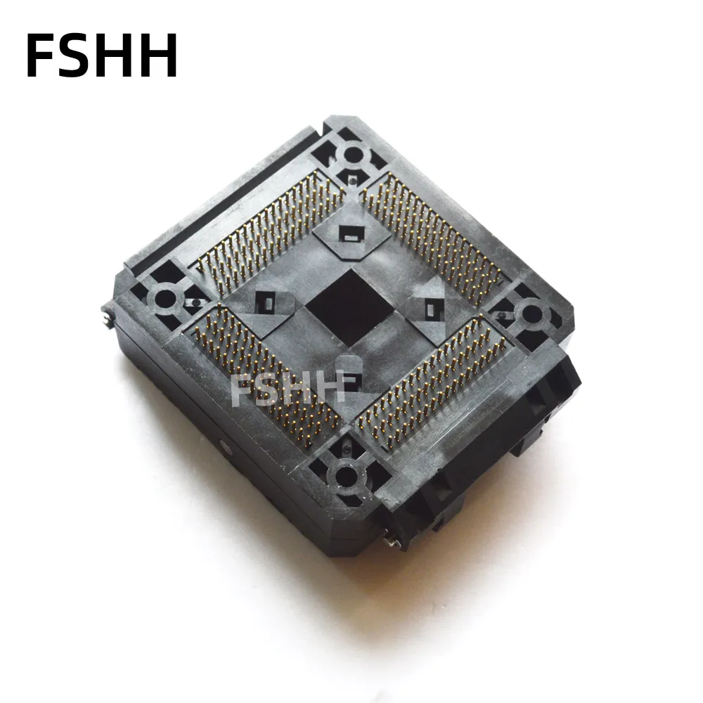0.5Mm IC51-2084-1052-5 Test Socket Clamshell Soorten TQFP208 QFP28 Ic Socket 28x28mm