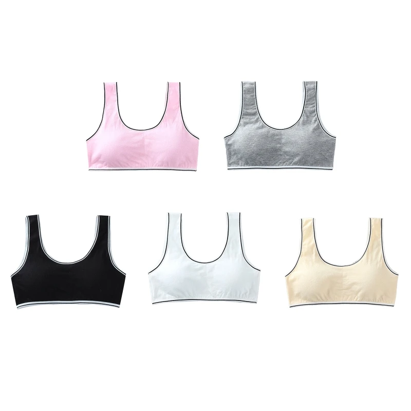 

2024 New Young Girls Bra Underwear Lingerie Teens Training Bra Vest Puberty Undercloth