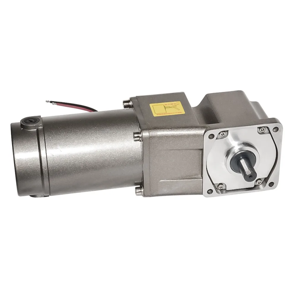 DC 12V 24V 90V Gearbox Motor 120W with 5GURA Gear Head Right Angle Gear 3-300rpm Speed Optional High Torque CW CCW Gear Motor