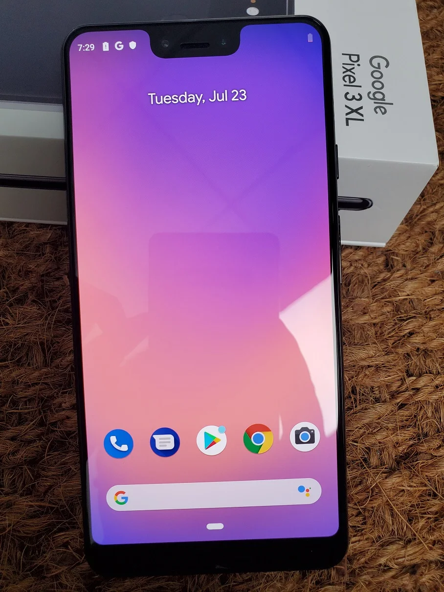 Google pixel 3 xl/3xl, telefone celular, 6.3 polegadas de tela, snapdragon 845, 4gb ram, 128gb rom, android 9.0, nfc, impressão digital