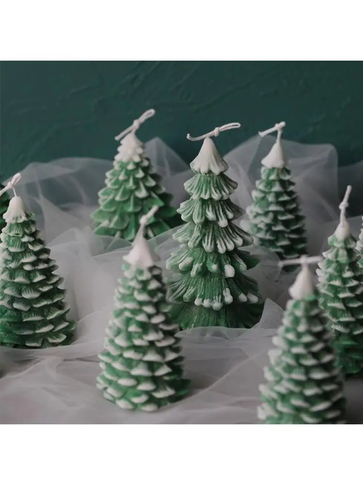 3D Christmas Tree Mold Silicone Clay Soap Mould DIY Chocolate Cake Decor Dropshipping