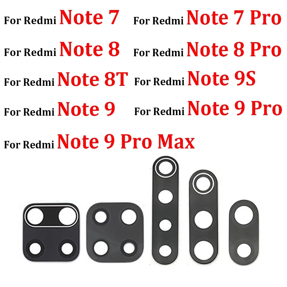 

Back Rear Camera glass lens replacement For Xiaom Redmi Note 9 Pro Camera Glass Lens With Glue Note 6 7 8 8T 9S 9 10 5G