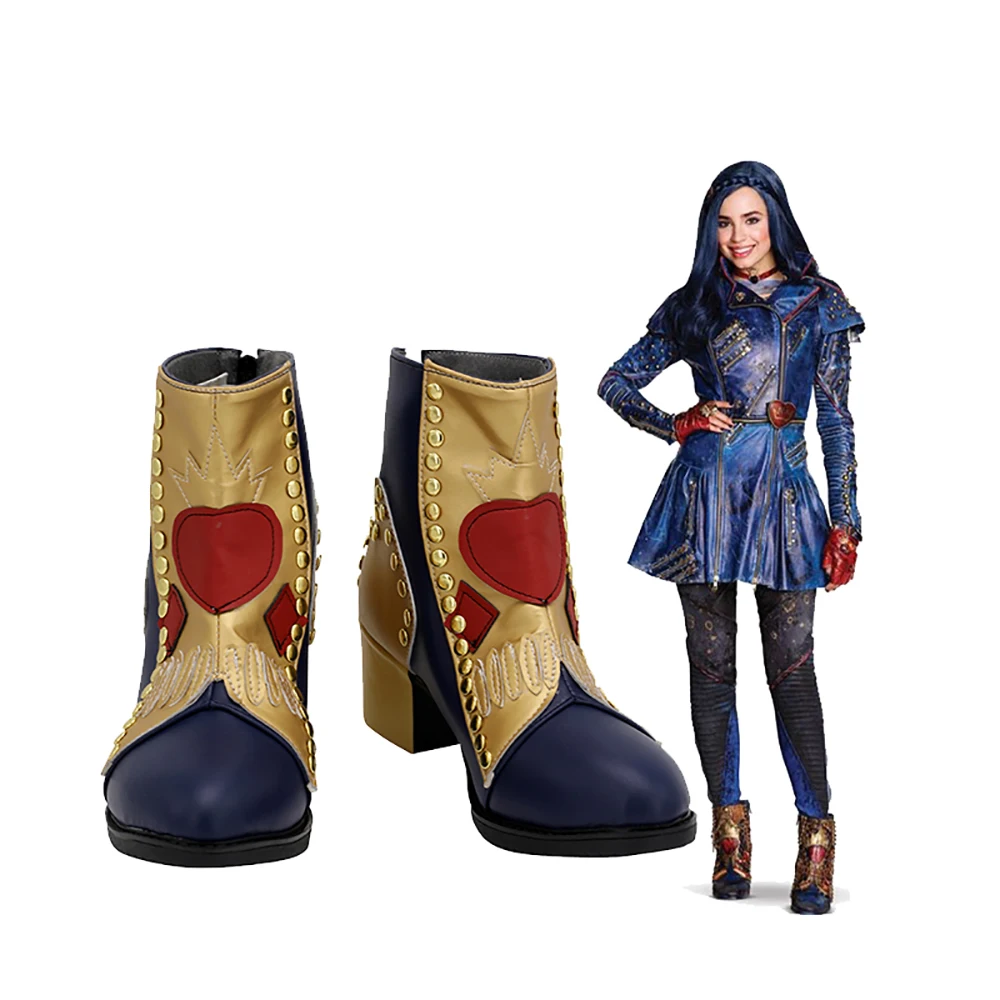 

Descendants Evie Cosplay Boots Custom Made Leather Shoes