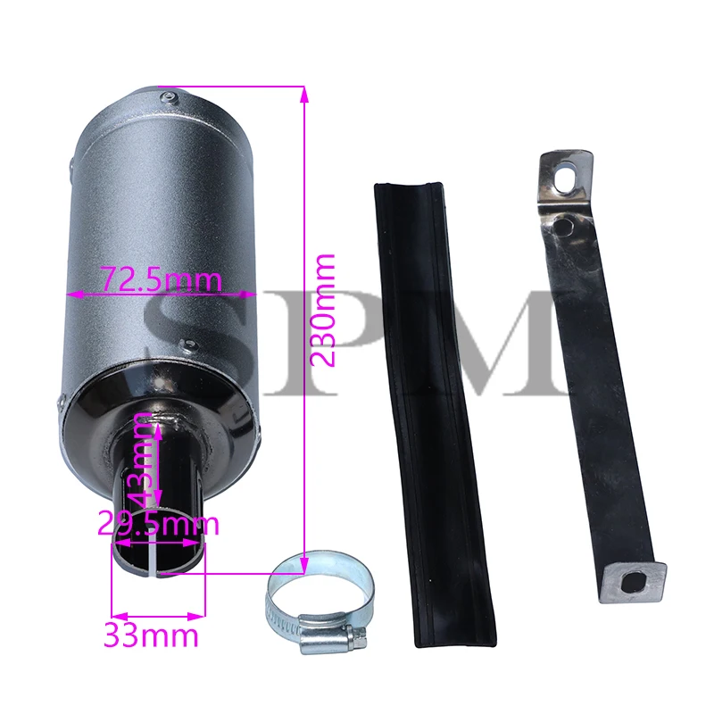 29mm Exhaust Muffler Pipe Clamp Escape for Moto 110 125cc 150cc PIT PRO Quad Bike Dirt ATV kayo BSE Scooter