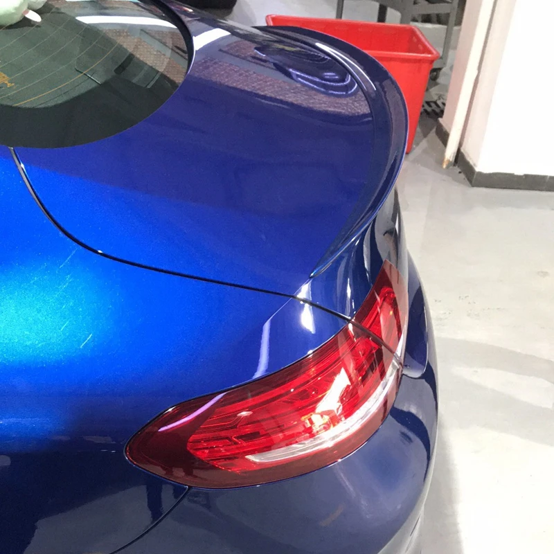 Car FRP Spoiler For Mercedes-Benz C Class W205 C63 COUPE C200 C300 2016.2017.2018 Rear Wing Spoilers Auto Accessories