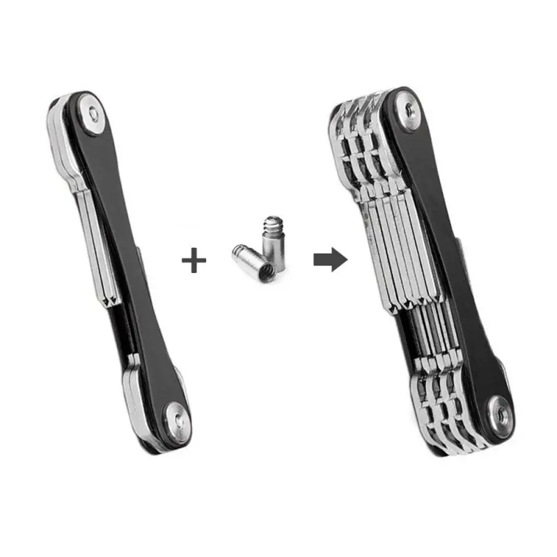 Porte-clés de poche en aluminium, Portable et Compact, Clip multifonctionnel, 1 pièce