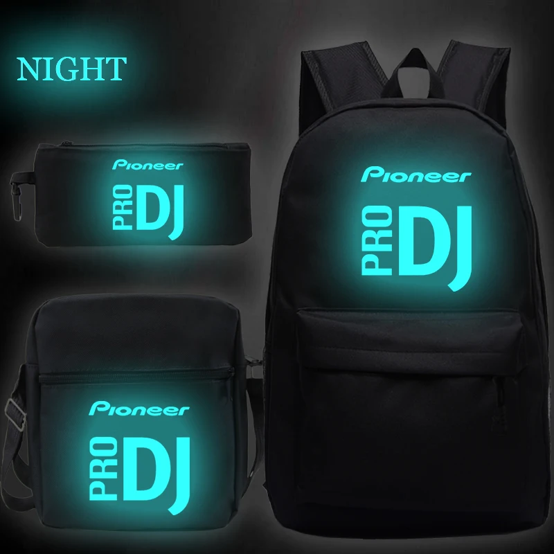 Letter Pioneer Pro Dj Print 3pcs/set School Bags for Teenager Boys Girls Bagpack Women Men Mochila Backpacks