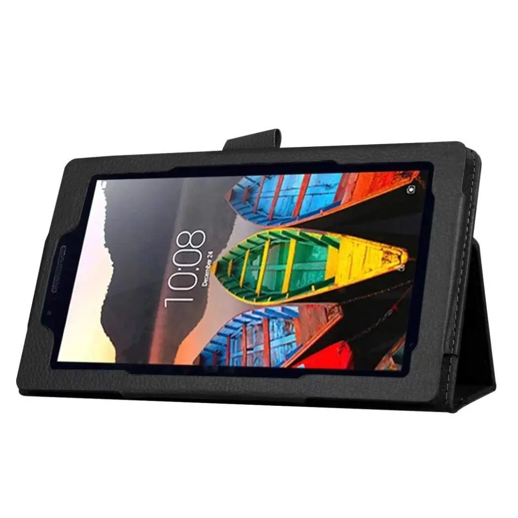 Capa de couro para lenovo tab m7, capa para tablet e tablet, 7.0 polegadas