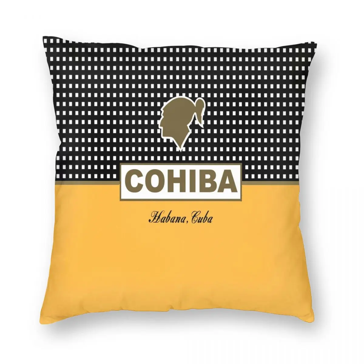 Cohiba Habana Cuba Cigar Pillowcase Polyester Linen Velvet Zip Decor Pillow Case Home Cushion Cover 45x45