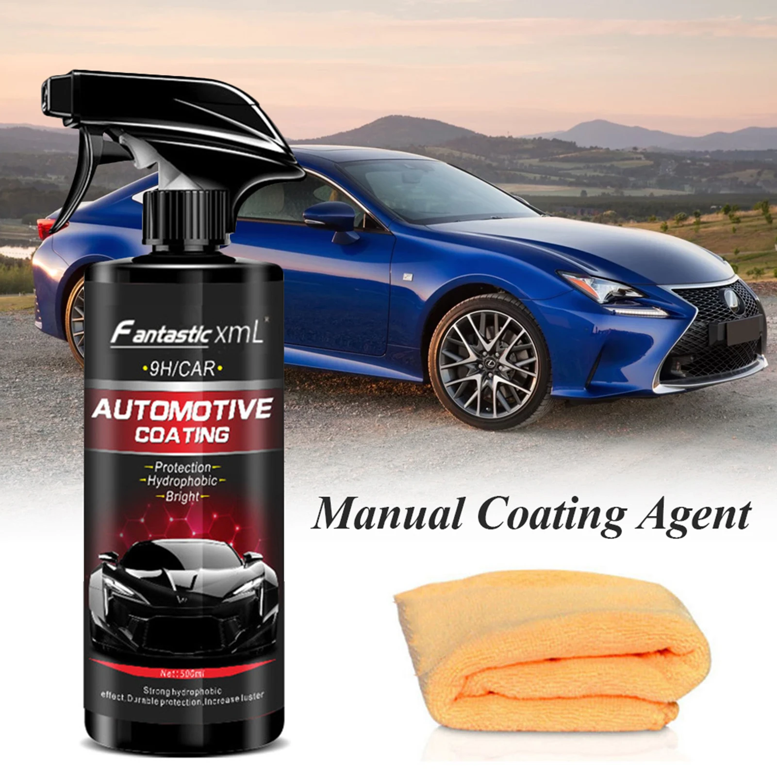 

500ml Nano Car Coating Super Hydrophobic Glass Ceramic Car Coating Ceramics Protect Shine Paint Care Anti-scratch Paint Care