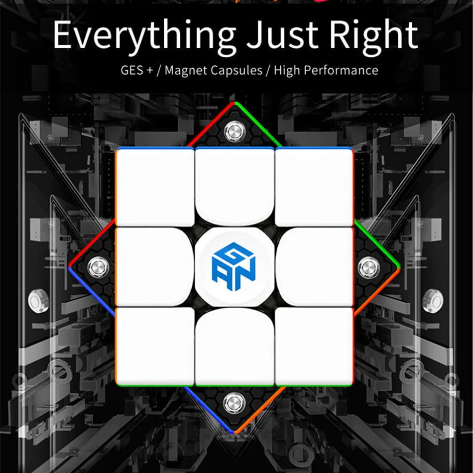 Gan 356 m Cubo di Velocità Magnetico Senza Adesivo 356m 3x3 speedcube 3x3x3 Cubo Magico Professionale Gan Giocattoli magnetici per Bambini