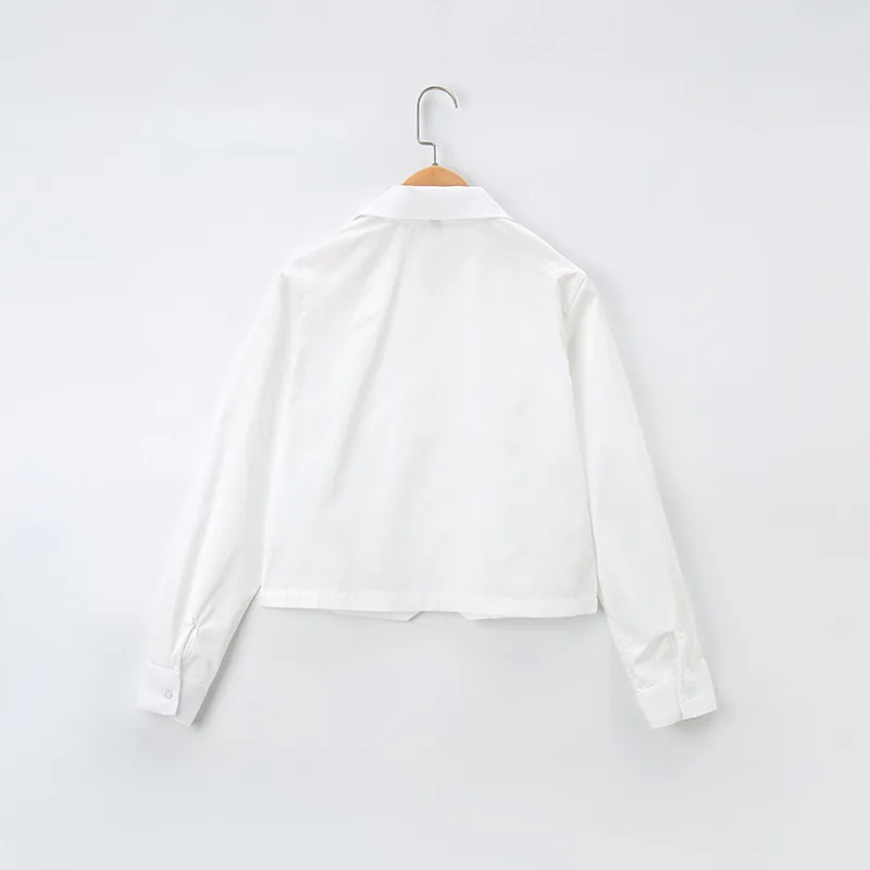 T-shirt à manches courtes blanc imbibé de marin, uniforme scolaire japonais, chemise à manches longues pour filles