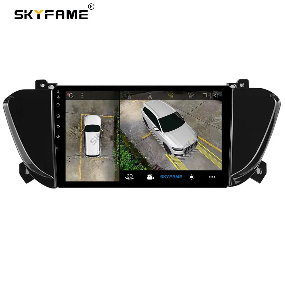SKYFAME-Adaptador de Fascia para marco de coche, Kit de Panel de ajuste de Radio Android para Geely Emgrand Ev350 Ev450