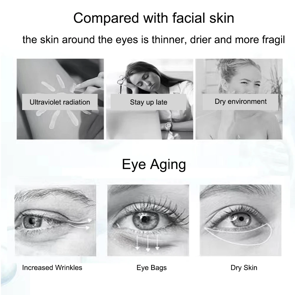 Instant Eye Cream Retinol Firming Anti Puffiness Aging Wrinkles Remove Dark Circles Moisturizing Skin Care Korean Cosmetics