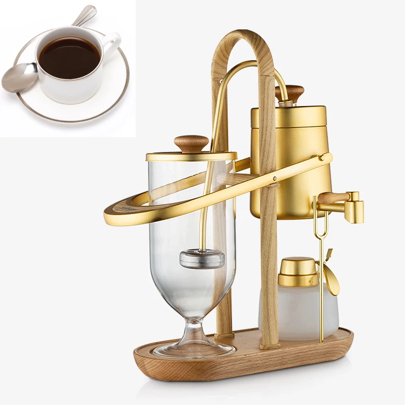 

Belgian Coffee Maker Siphon Pot Hand Pot For Coffee/Tea Belgian Pot Accessories Alcohol Lamp/Wick/Pipe/Filter Cloth/Glass