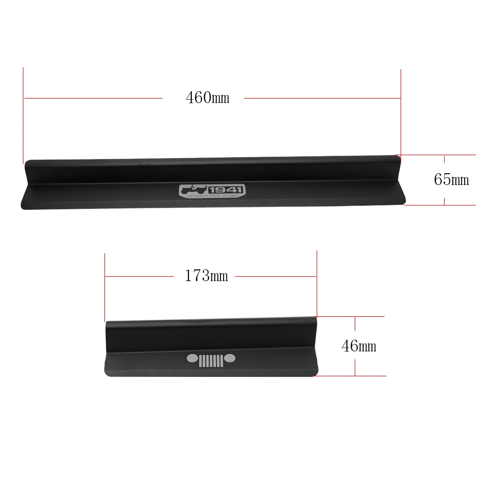 Door Sill Car Pedal Guards Cover Aluminum Alloy - Black Threshold Protector Accessories for Jeep Wrangler JK 2/4 Door 07-18
