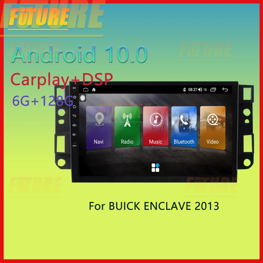 128G Android 10.0 For BUICK ENCLAVE 2013 Car Multimedia Player GPS Navigation Video DVD Radio Stereo 2 Din DSP Carplay Head Unit