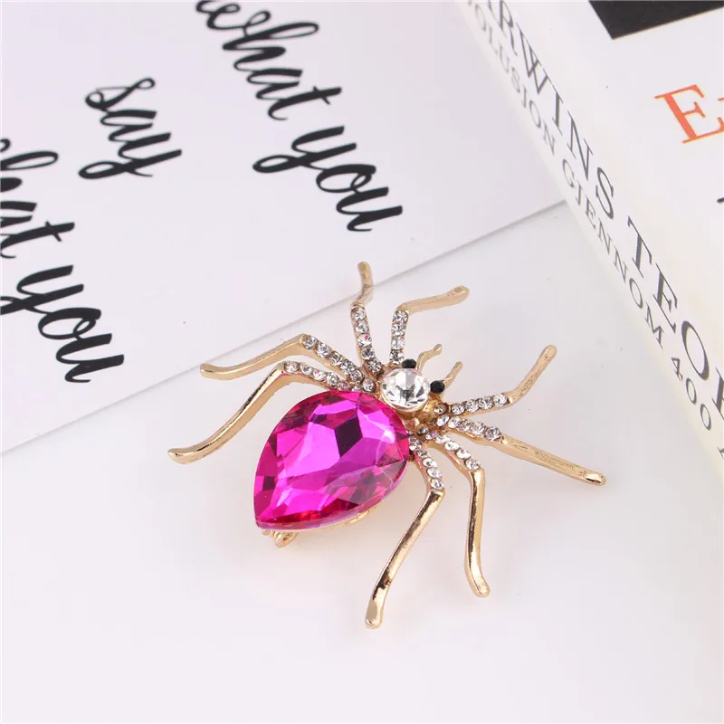 Brooches For Women Classic Spider Insect Pins For Man Neckline Front Of Clothes Halloween Gift Jewelry Charms