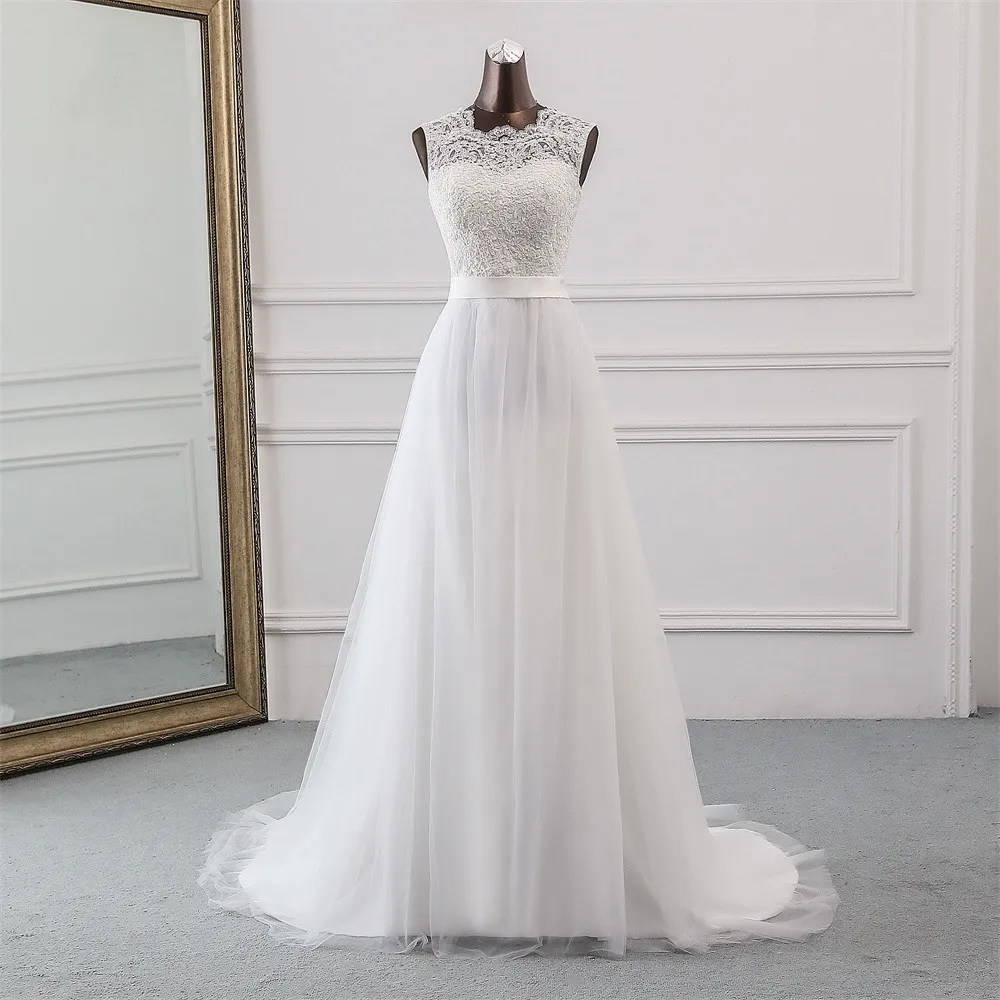 Robe de Mariée Formelle avec Appliques, Tenue Éducative de Plage, Nouvelle Collection