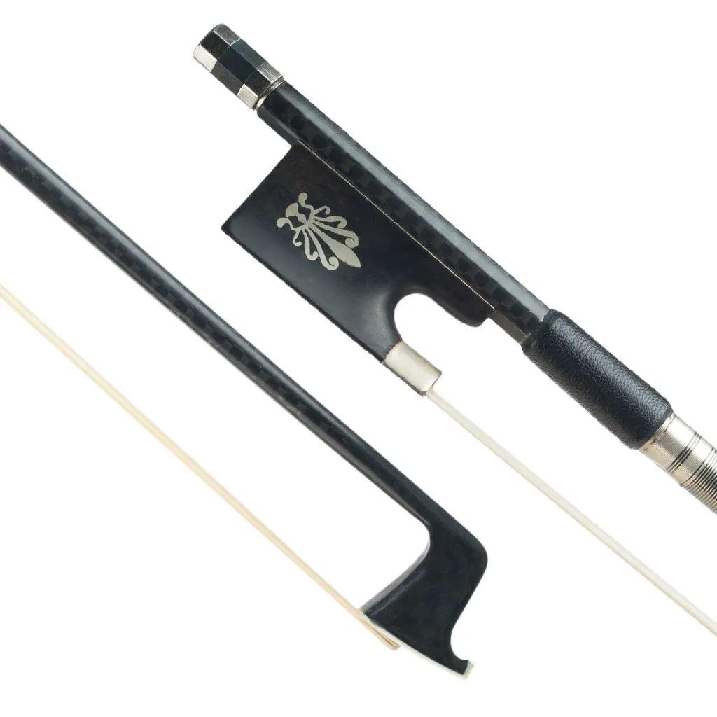 

Advanced 4/4 Violin/ Fiddle Bow Carbon Fiber Grid Stick Silver Wire And Black Line Winding Well Balance