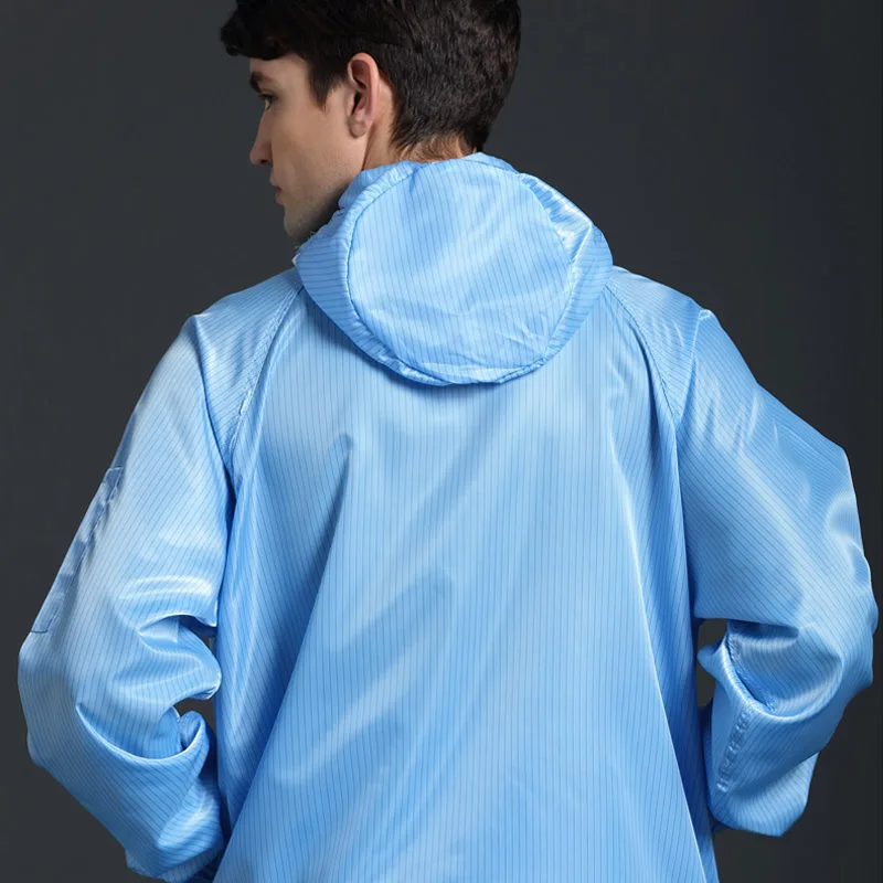Mono de una pieza antiestático a prueba de polvo, ropa de trabajo limpia con capucha para sala limpia, ropa de pintura, monos protectores Unisex
