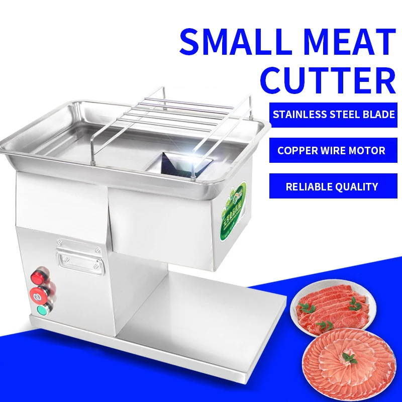 

250kg/h Stainless Steel Electric Commercial Meat Slicer YF-90T Desktop Meat Slicer Household Meat Slicing Machine Meat Mincer