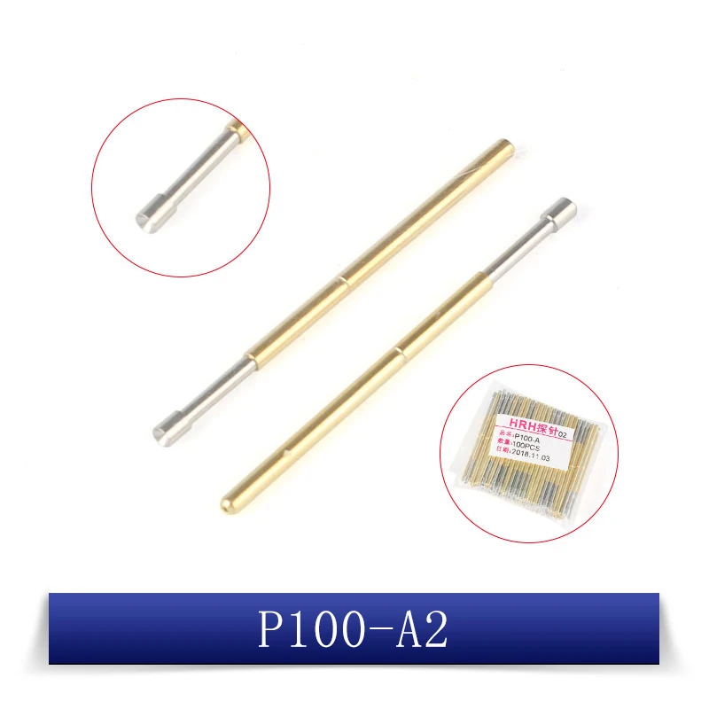 20pcs test probe P100 Retractable spring thimble P100-A2 A3 B1 D2 D3 E2 E3 F1 G1 G2 H2 H3 H4 H5 H6 J1 LM2 M3 Q1 Q2 T2 T3