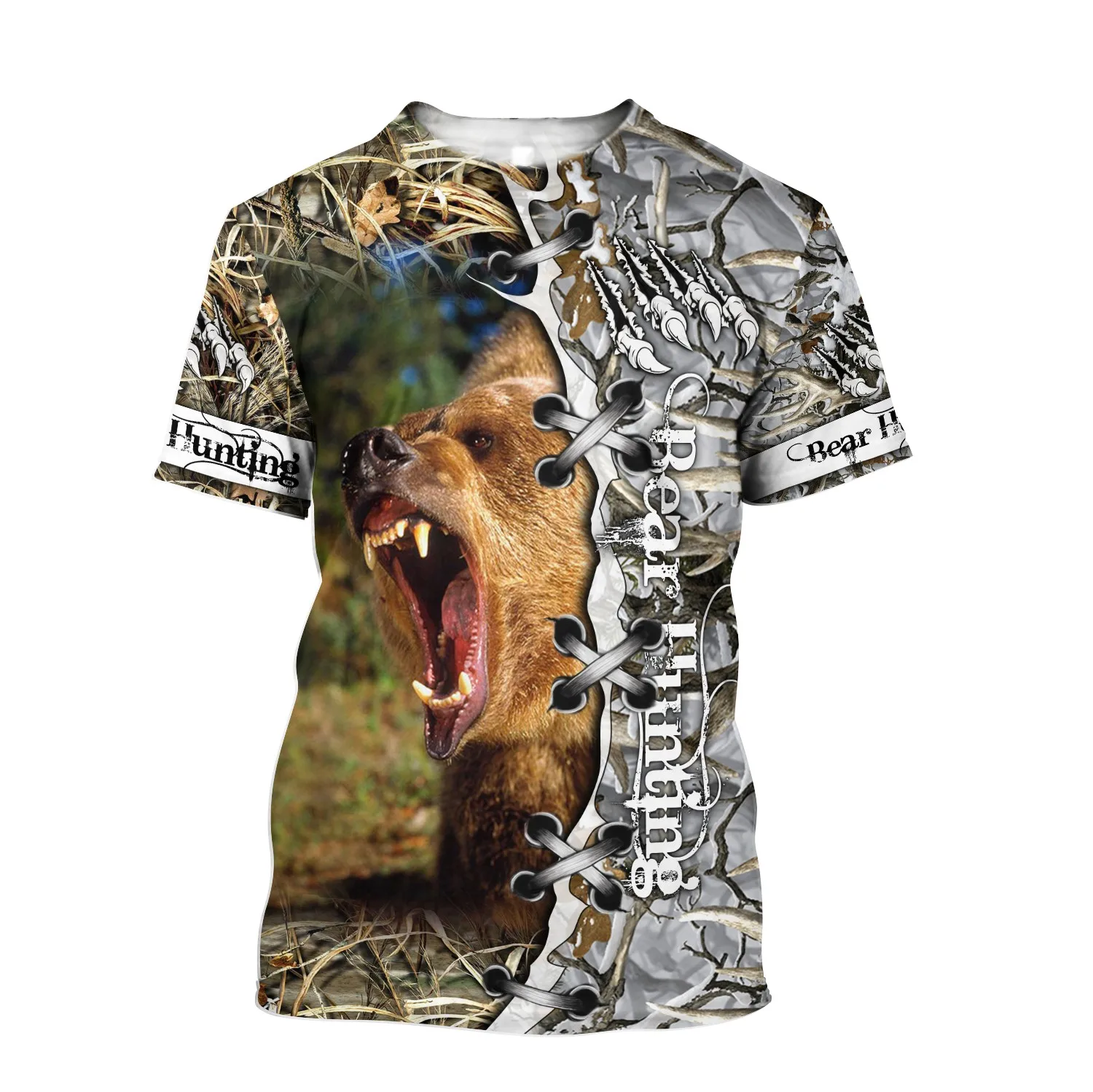 Camiseta Verano Oso 3D Tokio Estilo Urbano Unisex - imagen 4