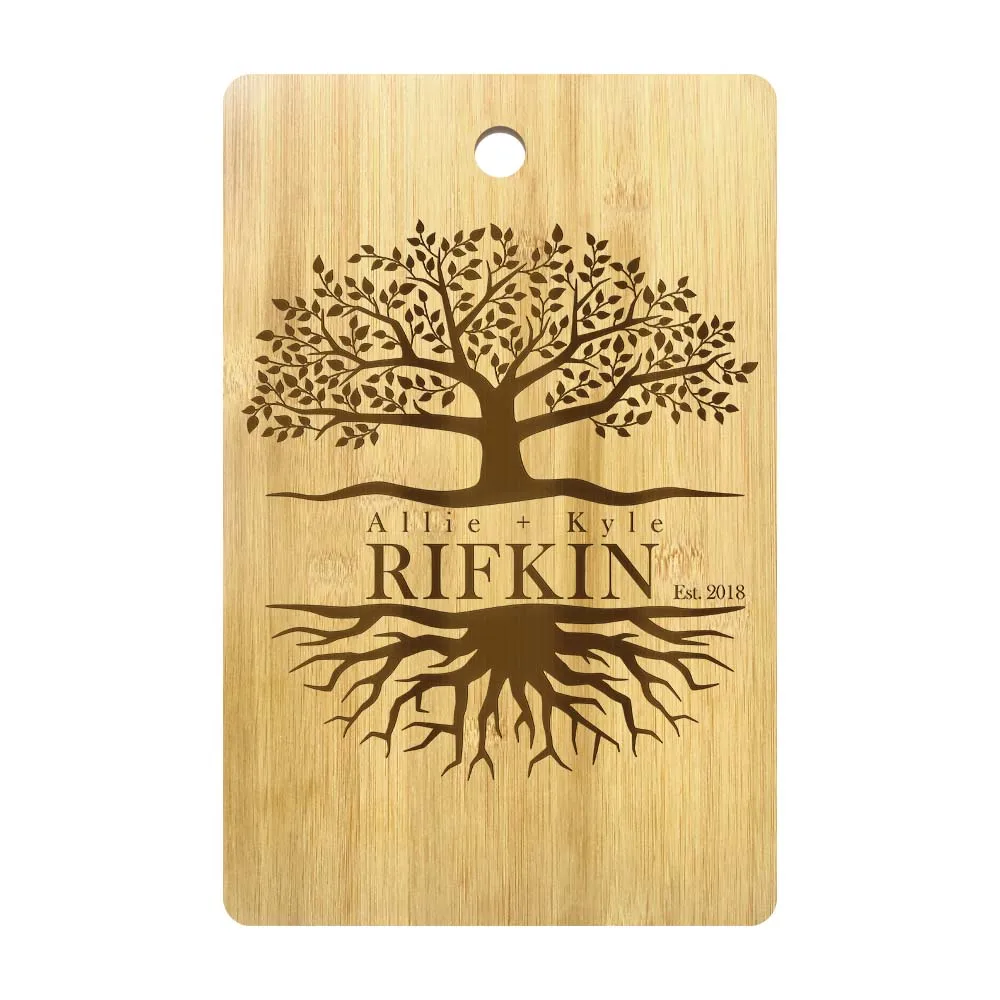 Tree Of Life Personalized Couple Name Cutting Board Family Tree Eco Friendly Chopping Board Wedding Tree Couple Anniversary Gift