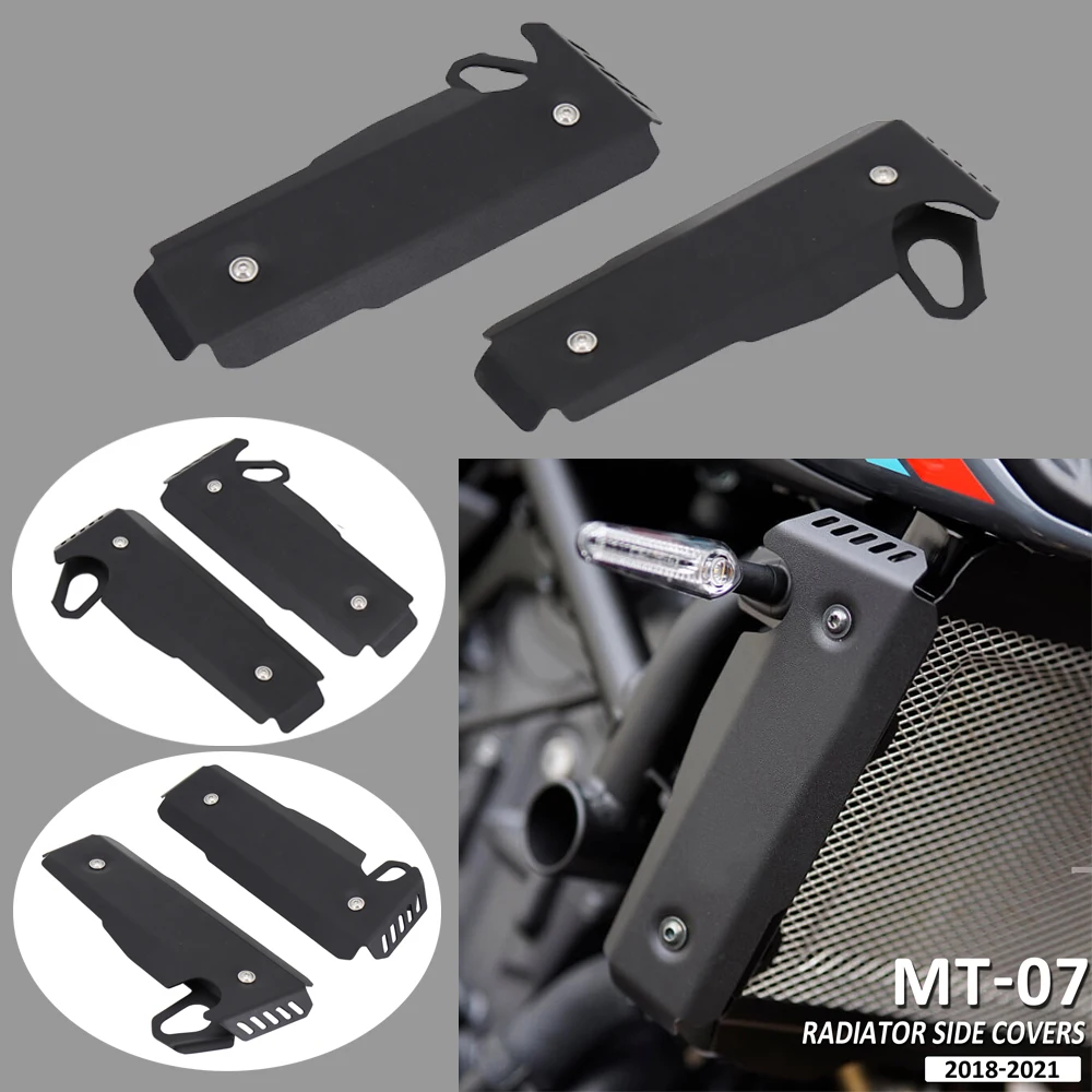 

New MT07 FZ07 Motorcycle Radiator Cooling Tank Side Guards Covers Protector For YAMAHA MT-07 FZ-07 2018 2019 2020 2021 FZ MT 07