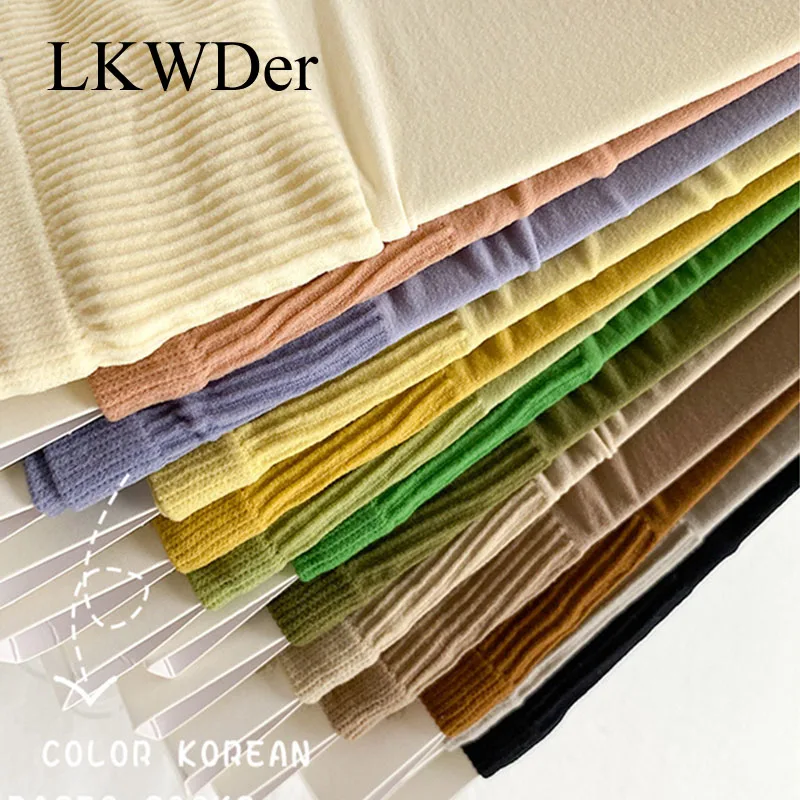 LKWDer 1 Pair New Long Color Socks Candy Color Women Socks Breathable Soft Thin Women Fashion Socks For Women Korea Style Velvet