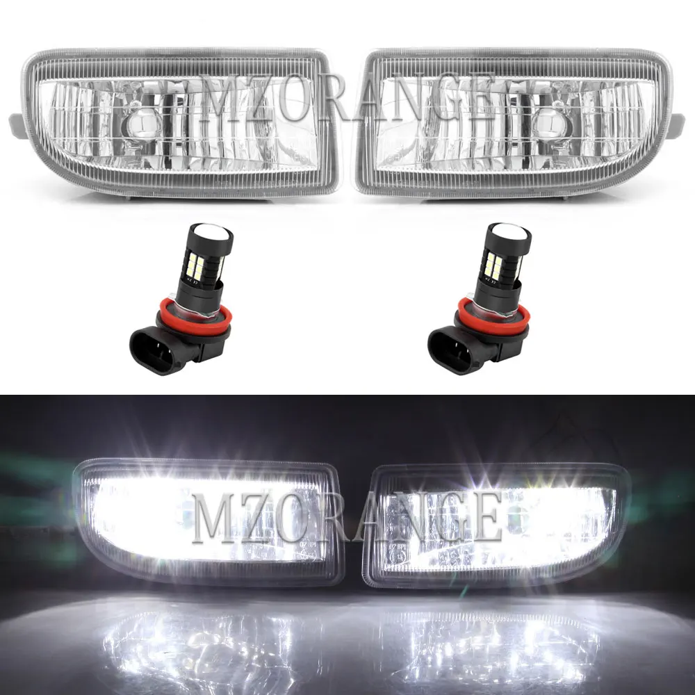 LED Fog Lights Headlight for Toyota Land Cruiser 100 LC100 FZJ100 1998-2007 Halogen Fog Bumper Driving Lamp car accessories