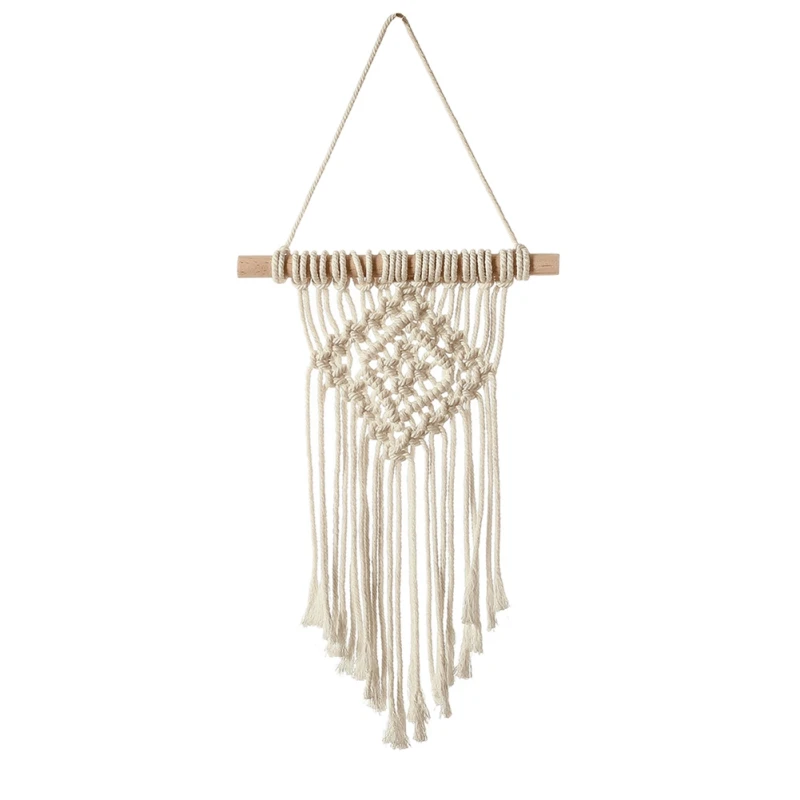 Tapiz colgante de pared de macramé, decoración artística Bohemia para el hogar, hermoso apartamento, dormitorio, boda, regalo del Día de la madre