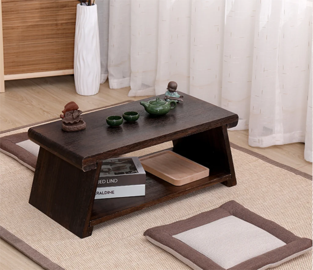 

Japanese Tea Table Foldable Wooden For Living Room Furniture Modern Minimalist Tatami Coffee Folding Low Side Table Solid Wood