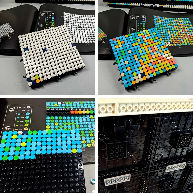 2021 فن جديد MOC فهم خريطة العالم فسيفساء دائرية اللبنات الطوب لعبة هدايا عيد الميلاد متوافقة 31203