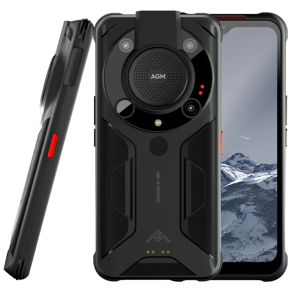 AGM-Smartphone robuste Glory Pro 5G, 8 Go, 256 Go, Android 11, phare, caméra d'imagerie thermique de qualité militaire, mobile, matin