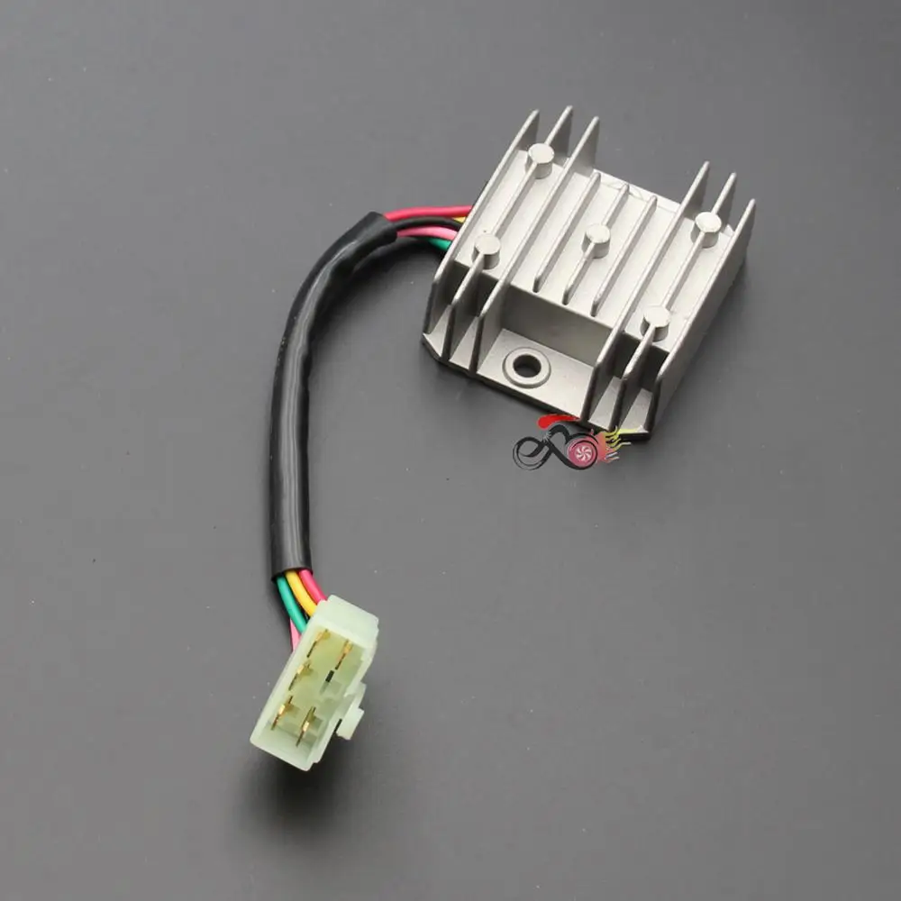 5 Wire Voltage Regulator for 150cc 200cc 250cc PIT Quad Dirt Bike ATV Buggy Scooter ( 12V- Male plug ) Voltage Rectifier