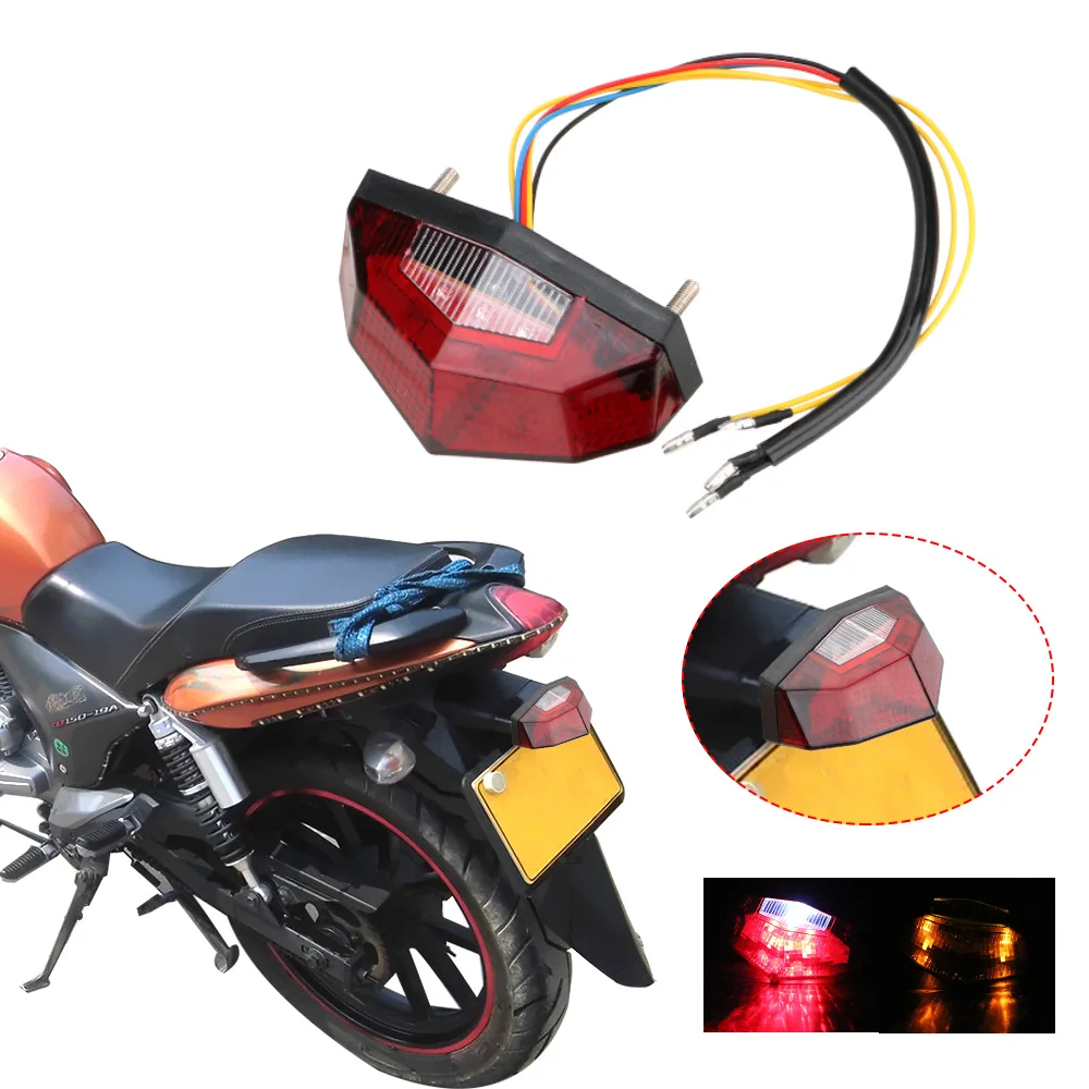 Turn Signals Stop Brake Lights Motorbike Blinker Moto Accessories Motorcycle Signal Indicator 11 LED Tail Light