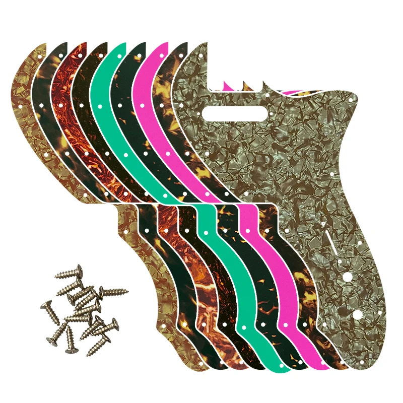 

Xinyue Custom Guitar Parts - For US Tele 69 Thinline Guitar Pickguard Scratch Plate Multi Color Choice Flame Pattern