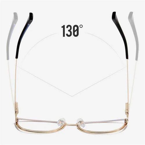 Imagen 2 del producto Gafas graduadas con forma de ojo de gato para mujer, antirayos azules, para miopía, pierna de resorte de Metal, gafas para miopía de 0-0,5-0,75 a-6,0