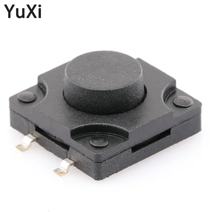 10PCS 12*12*5MM Tact Switch Push Button Switch 12V Copper 4PIN DIP Micro Waterproof Switch Button for TV Toys Home Use Button