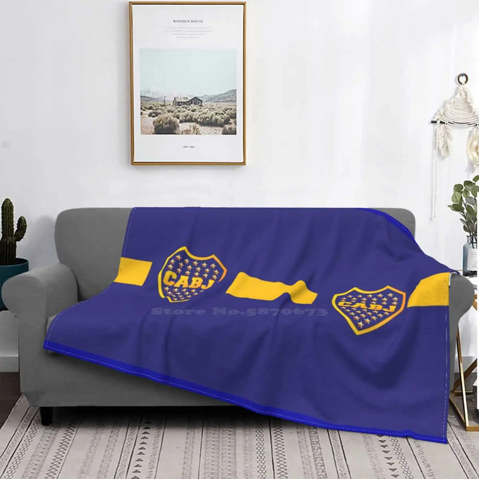 Boca Jrs Soft Warm Throw Blanket Argentina Patterns Soccer Maradona Riquelme Labombonera Reydecopas Sudamerica Conmebol Campeon